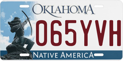 OK license plate 065YVH
