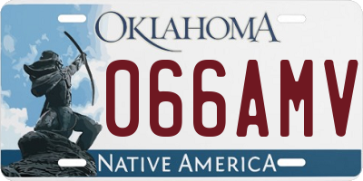 OK license plate 066AMV