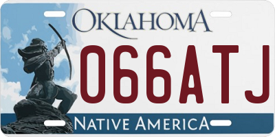 OK license plate 066ATJ
