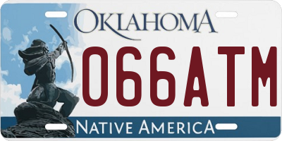 OK license plate 066ATM