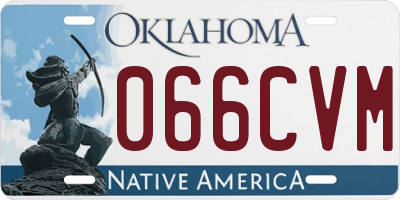 OK license plate 066CVM
