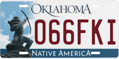 OK license plate 066FKI