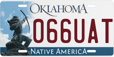 OK license plate 066UAT