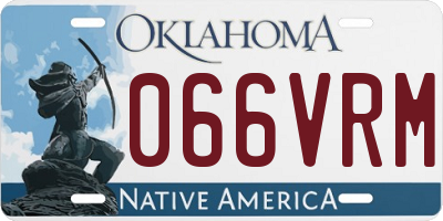 OK license plate 066VRM