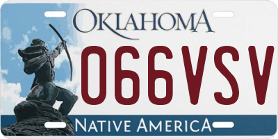 OK license plate 066VSV