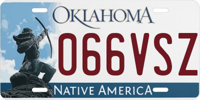 OK license plate 066VSZ