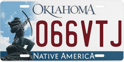OK license plate 066VTJ