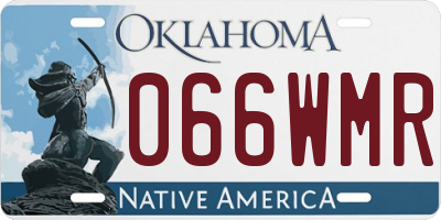 OK license plate 066WMR