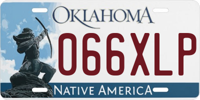 OK license plate 066XLP