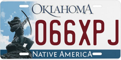 OK license plate 066XPJ