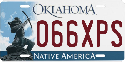 OK license plate 066XPS