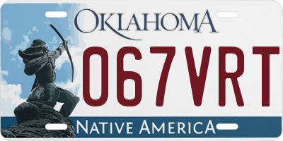 OK license plate 067VRT