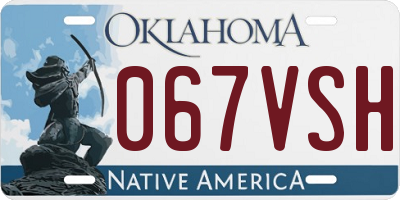 OK license plate 067VSH