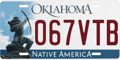 OK license plate 067VTB