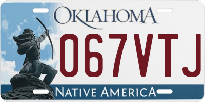 OK license plate 067VTJ