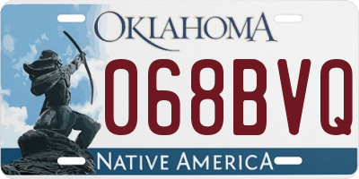 OK license plate 068BVQ