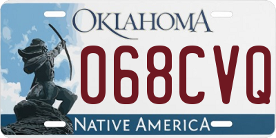 OK license plate 068CVQ