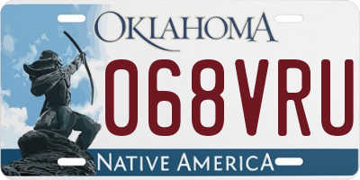 OK license plate 068VRU