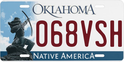 OK license plate 068VSH