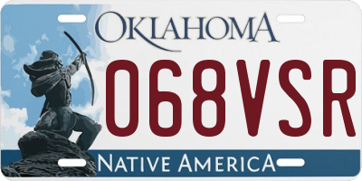 OK license plate 068VSR