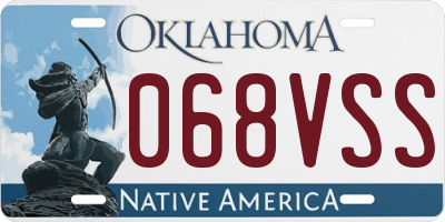 OK license plate 068VSS