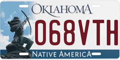 OK license plate 068VTH