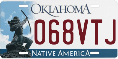 OK license plate 068VTJ