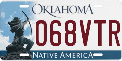 OK license plate 068VTR