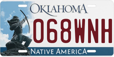 OK license plate 068WNH