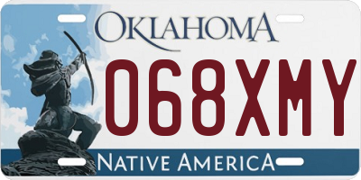 OK license plate 068XMY