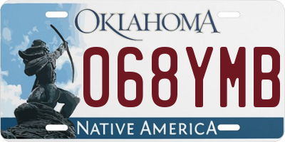 OK license plate 068YMB