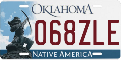 OK license plate 068ZLE