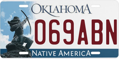 OK license plate 069ABN