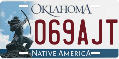 OK license plate 069AJT