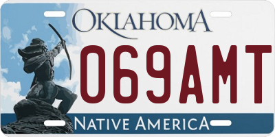 OK license plate 069AMT