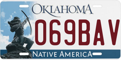 OK license plate 069BAV