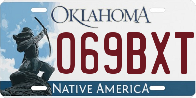 OK license plate 069BXT