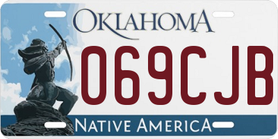 OK license plate 069CJB