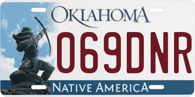 OK license plate 069DNR