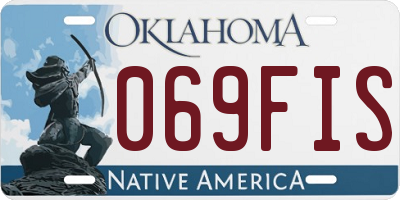 OK license plate 069FIS