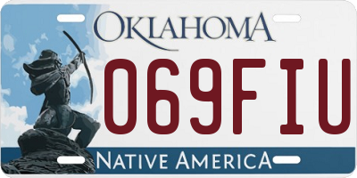 OK license plate 069FIU