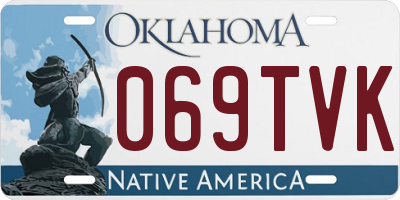 OK license plate 069TVK