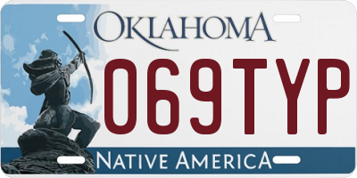 OK license plate 069TYP