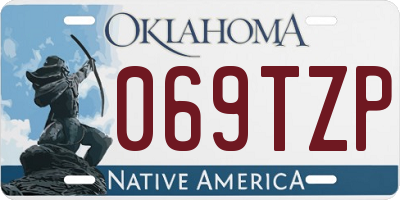 OK license plate 069TZP