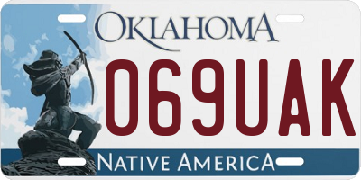 OK license plate 069UAK