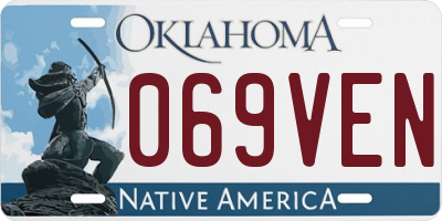 OK license plate 069VEN