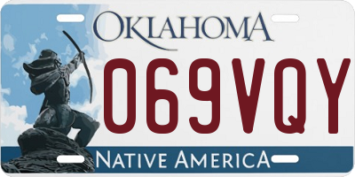 OK license plate 069VQY
