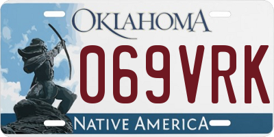OK license plate 069VRK