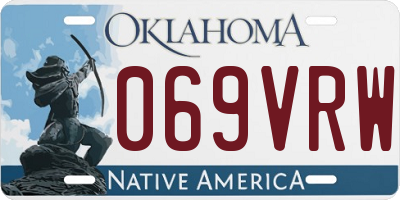 OK license plate 069VRW