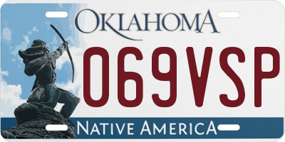 OK license plate 069VSP
